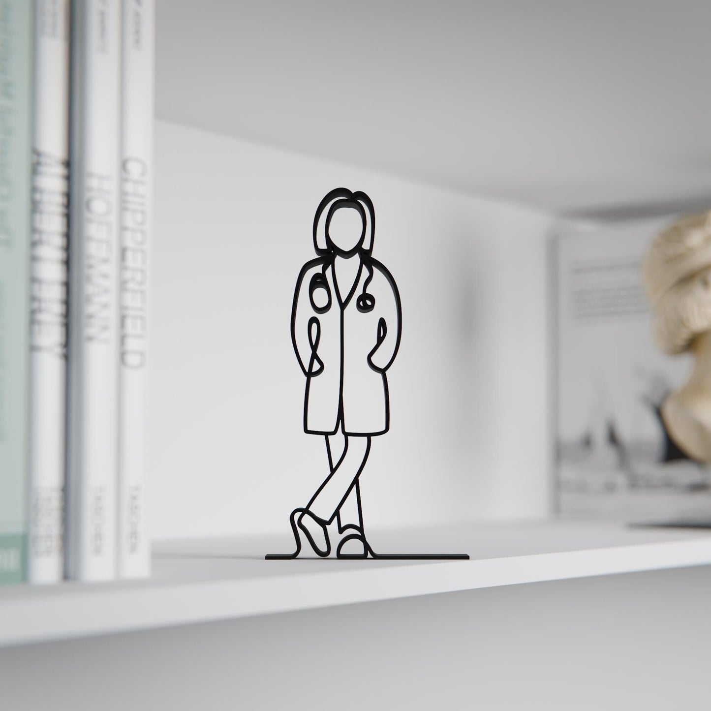 Anatolian Gift BoxFemale Doctor - Customized Line Art Figure