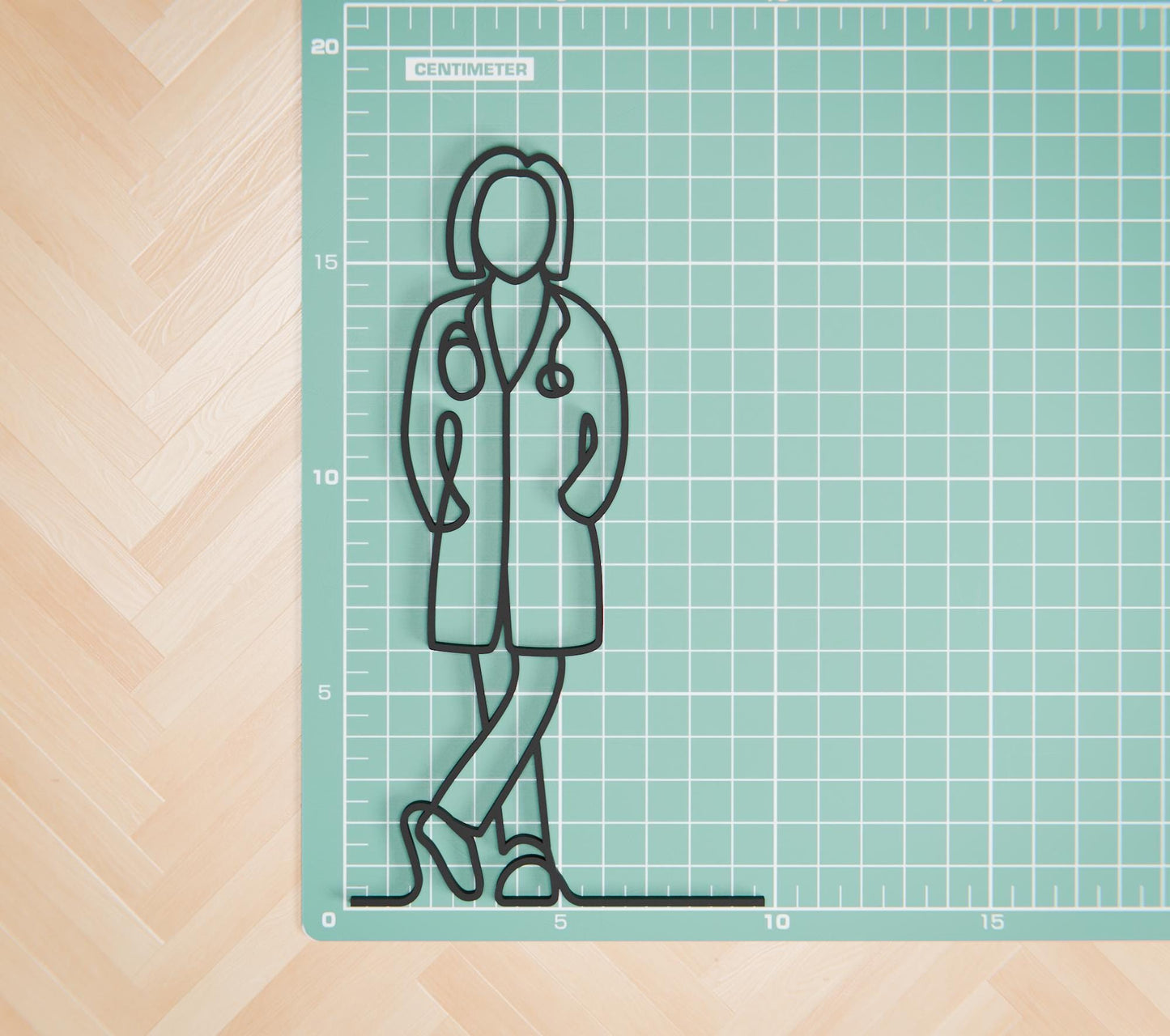 Anatolian Gift BoxFemale Doctor - Customized Line Art Figure