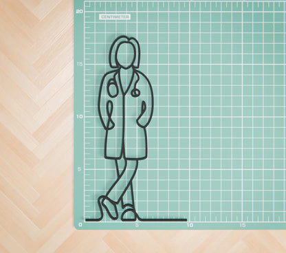 Anatolian Gift BoxFemale Doctor - Customized Line Art Figure