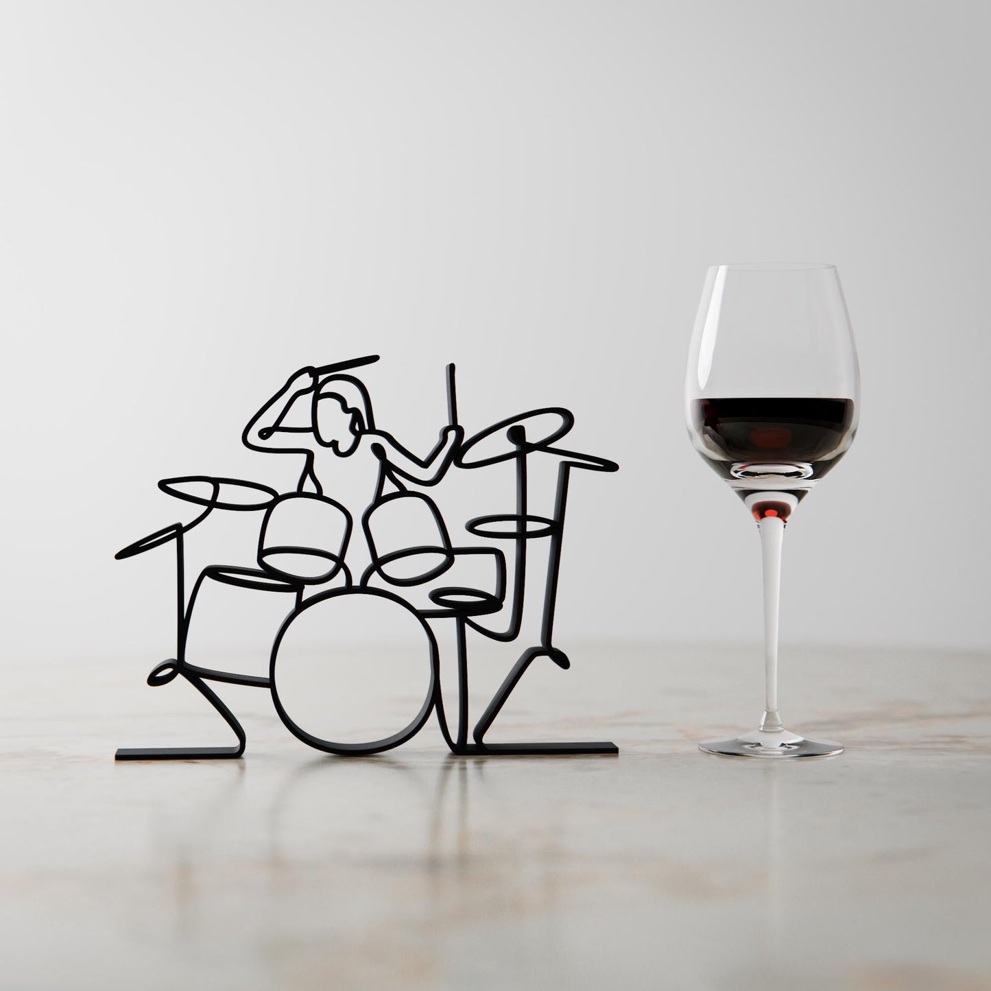 Anatolian Gift BoxFemale Drummer - Customized Line Art Figure