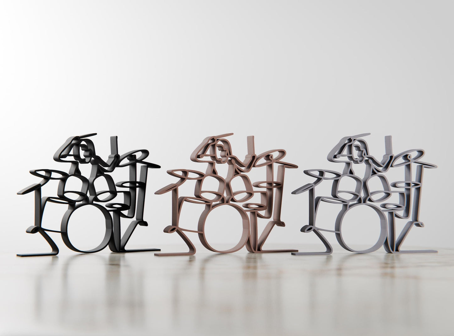 Anatolian Gift BoxFemale Drummer - Customized Line Art Figure