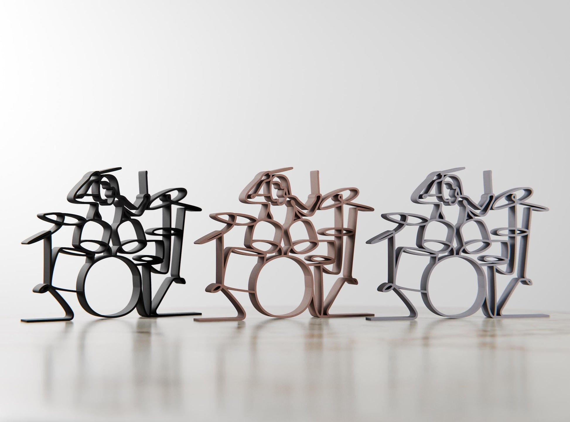 Anatolian Gift BoxFemale Drummer - Customized Line Art Figure