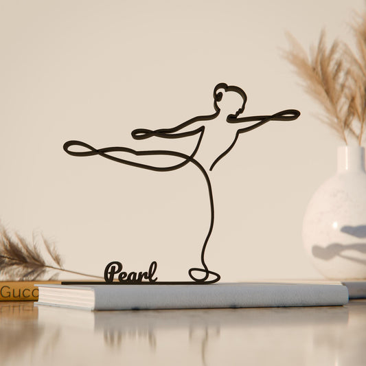 Anatolian Gift BoxFemale Figure Skater - Customized Line Art Figure