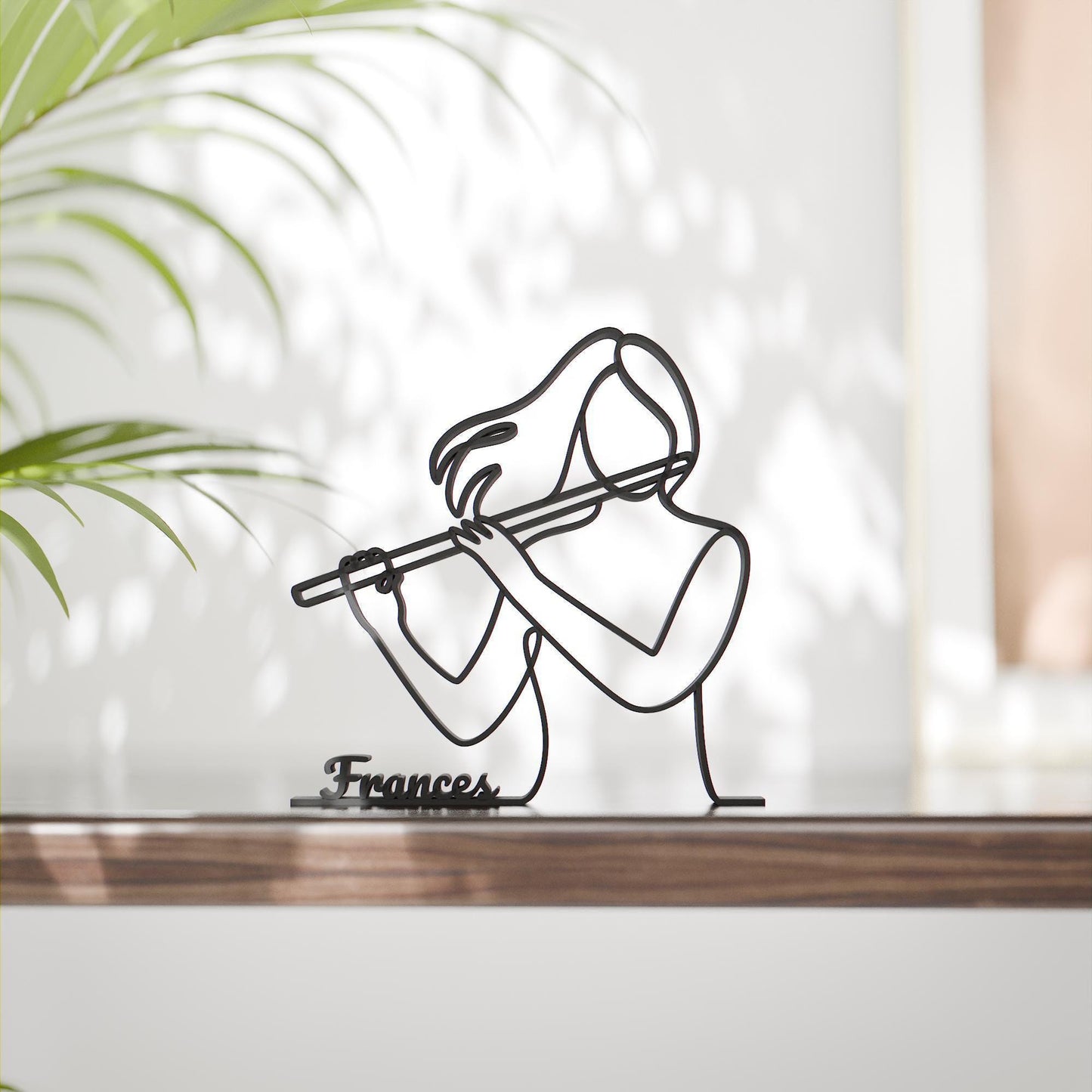 Anatolian Gift BoxFemale Flute Player - Customized Line Art Figure