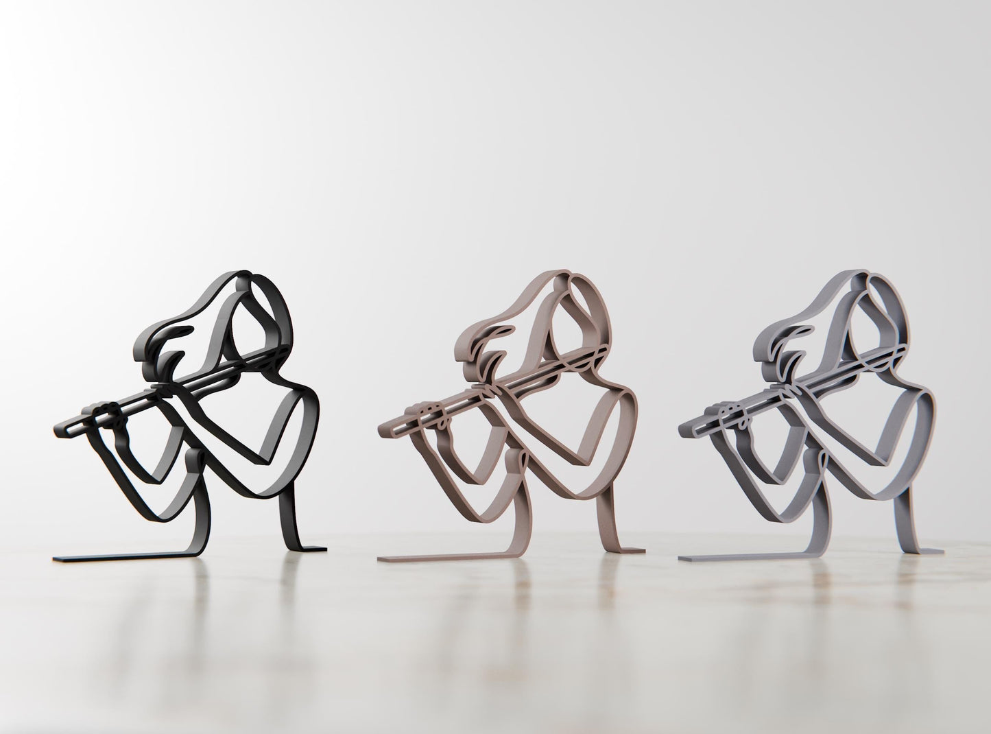 Anatolian Gift BoxFemale Flute Player - Customized Line Art Figure