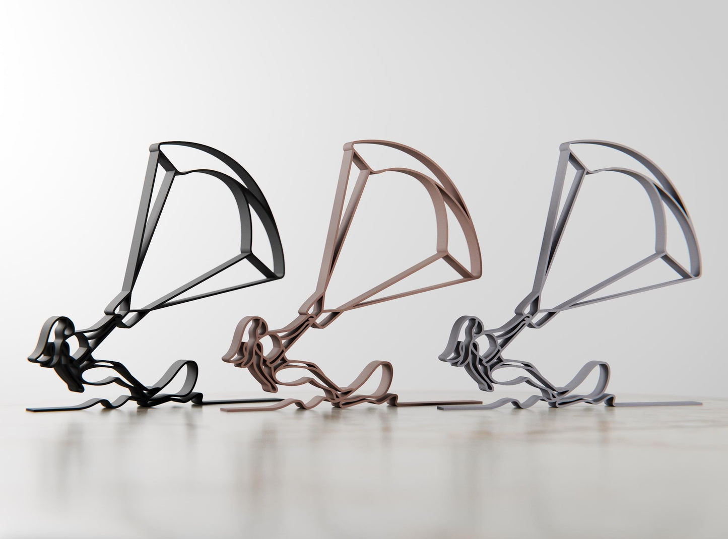 Anatolian Gift BoxFemale Kite Surfer - Customized Line Art Figure