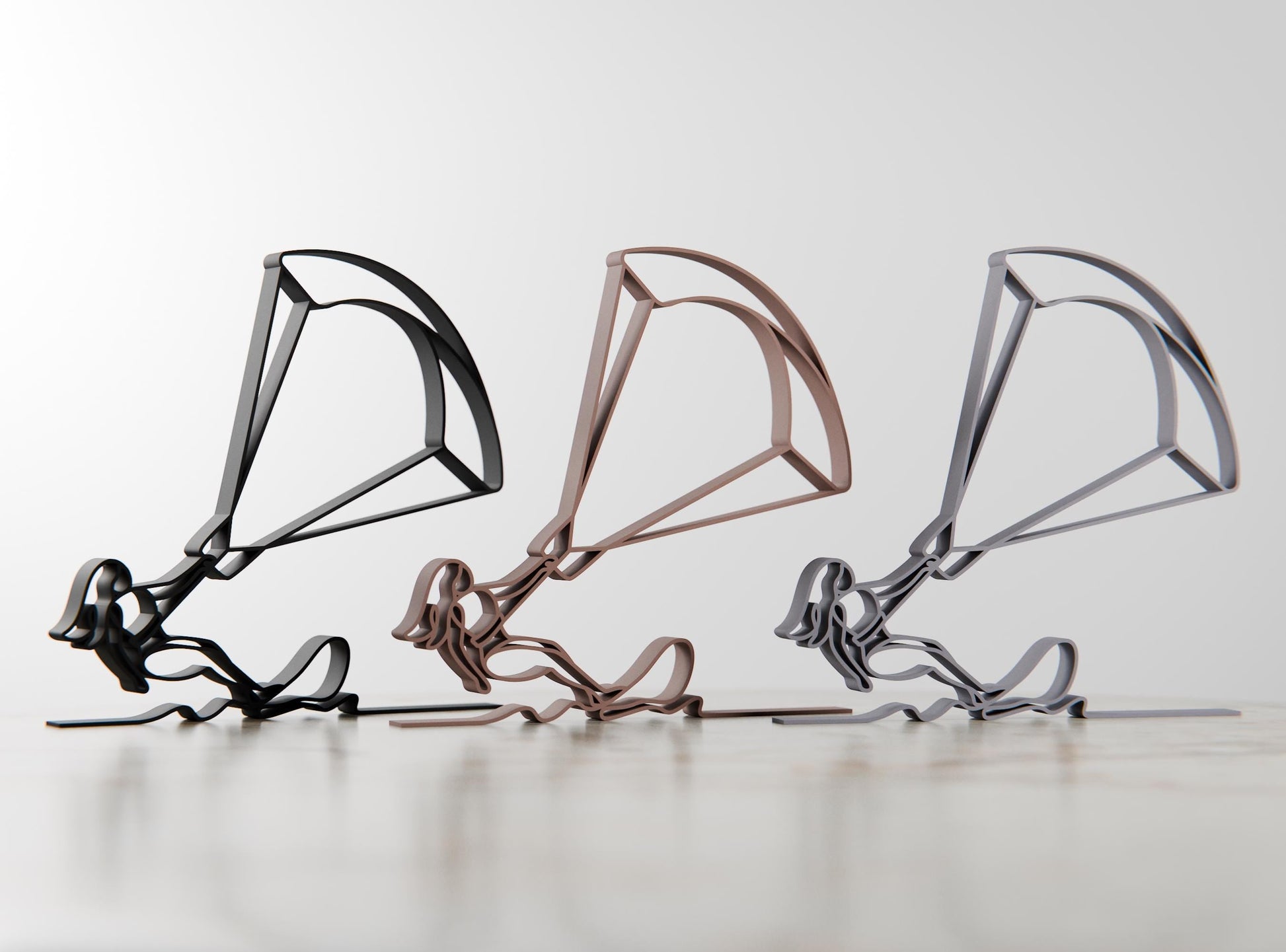 Anatolian Gift BoxFemale Kite Surfer - Customized Line Art Figure