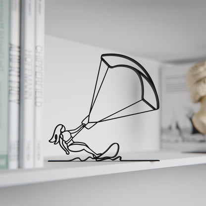 Anatolian Gift BoxFemale Kite Surfer - Customized Line Art Figure