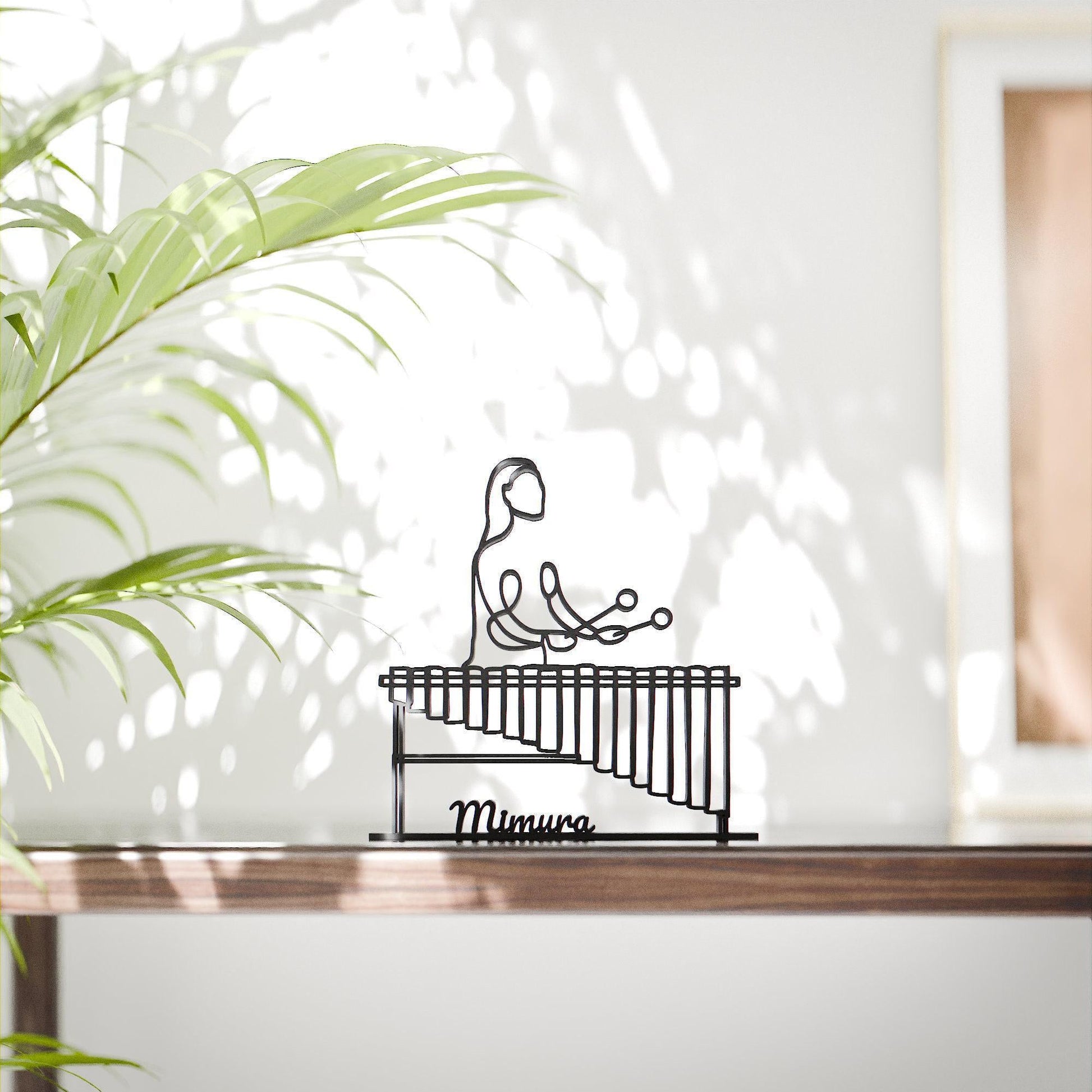 Anatolian Gift BoxFemale Marimba Player - Customized Line Art Figure