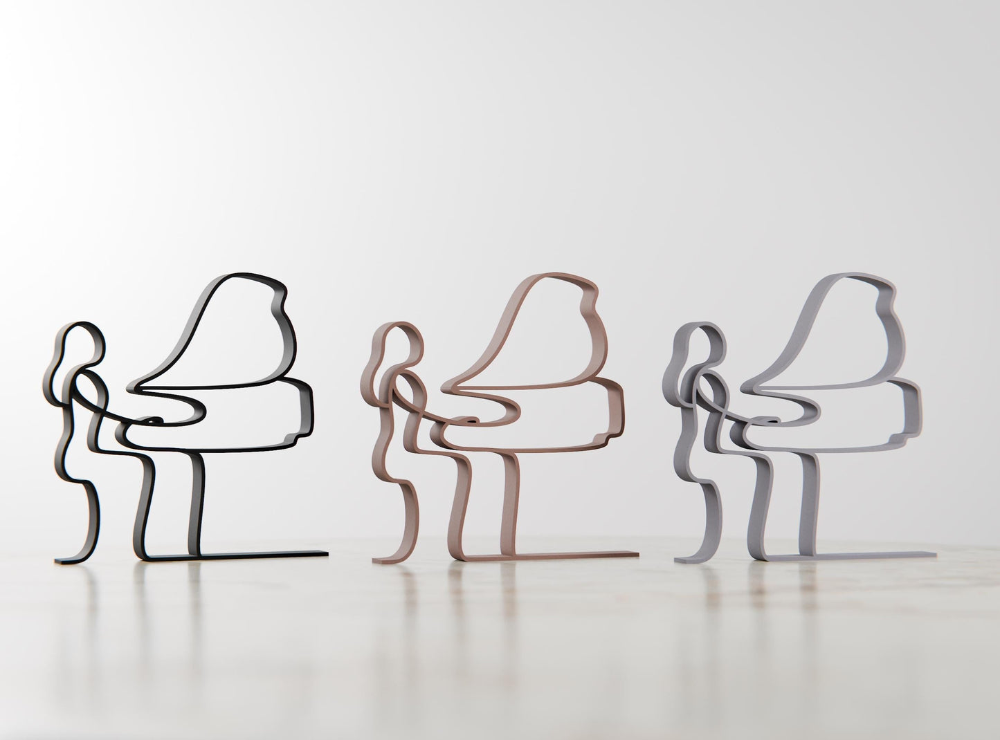 Anatolian Gift BoxFemale Pianist - Customized Line Art Figure