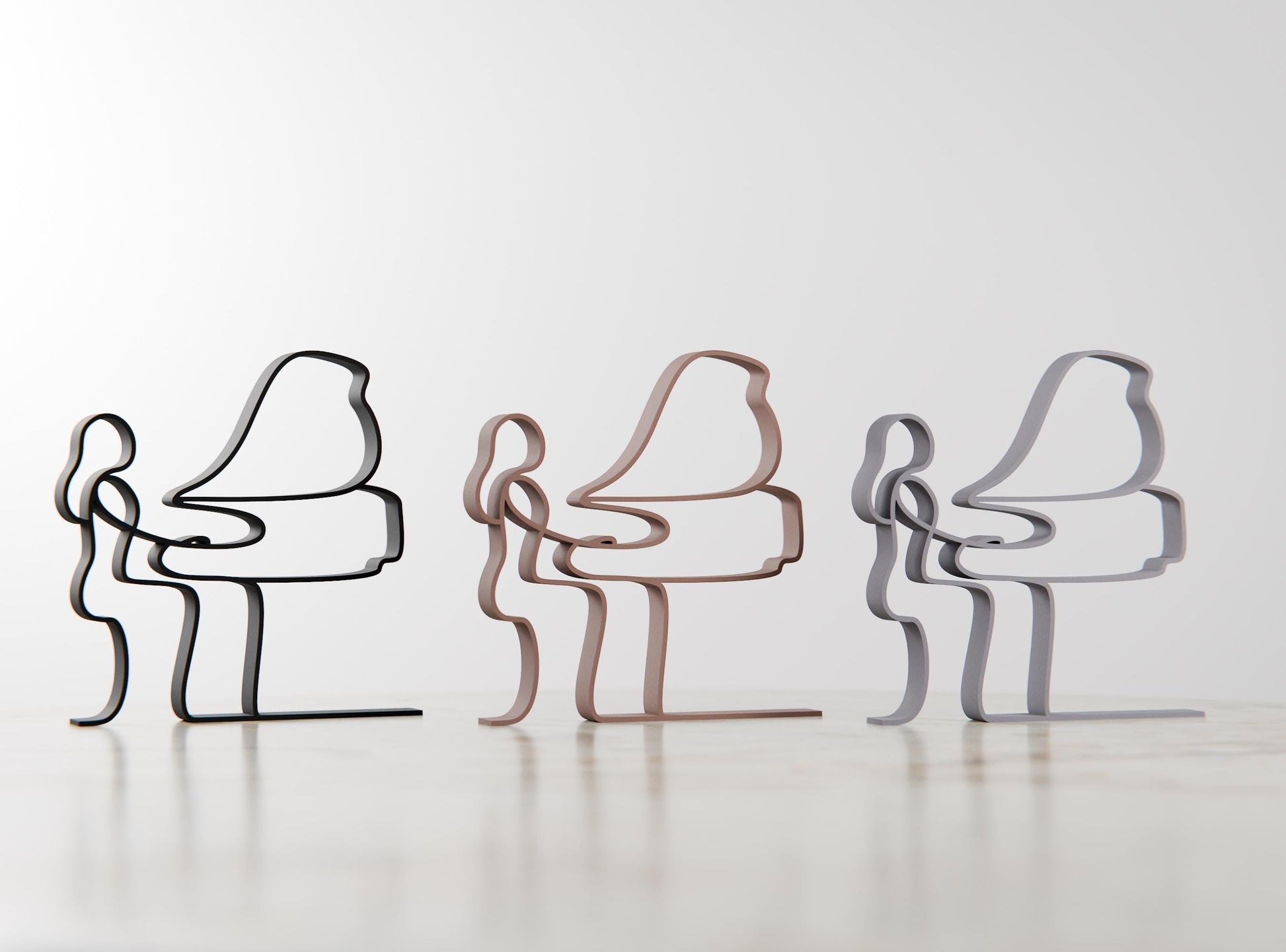 Anatolian Gift BoxFemale Pianist - Customized Line Art Figure