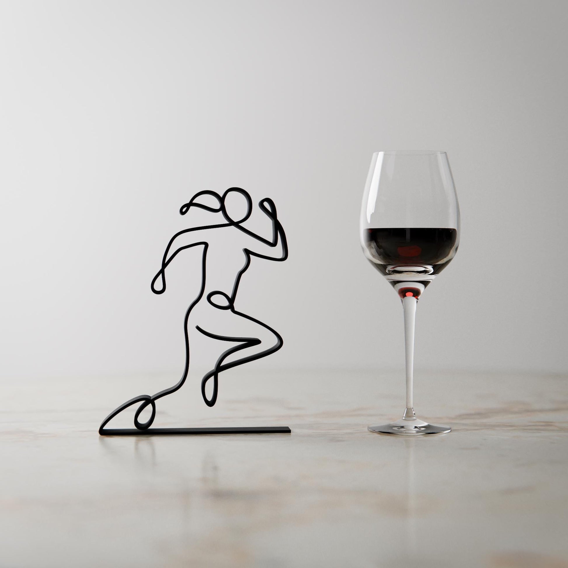 Anatolian Gift BoxFemale Runner - Customized Line Art Figure