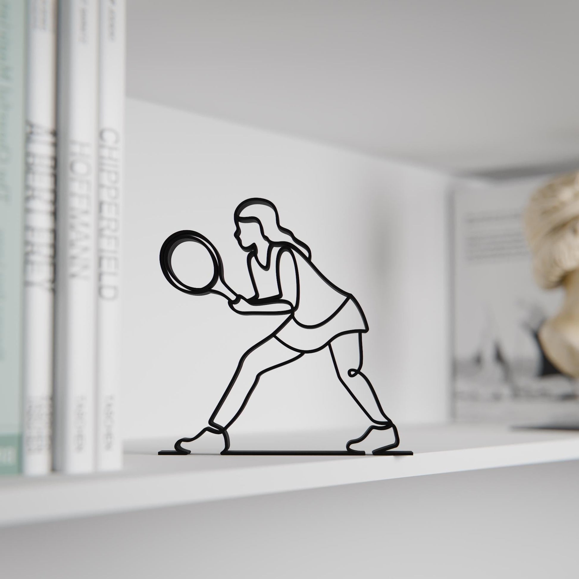 Anatolian Gift BoxFemale Tennis Player - Customized Line Art Figure