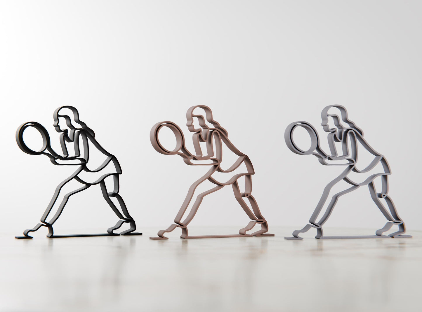 Anatolian Gift BoxFemale Tennis Player - Customized Line Art Figure