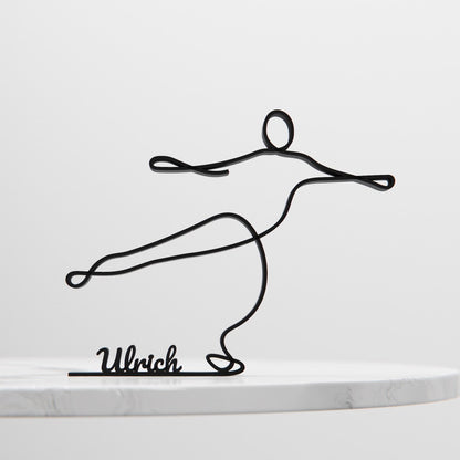 Anatolian Gift BoxFigure Skater - Customized Line Art Figure