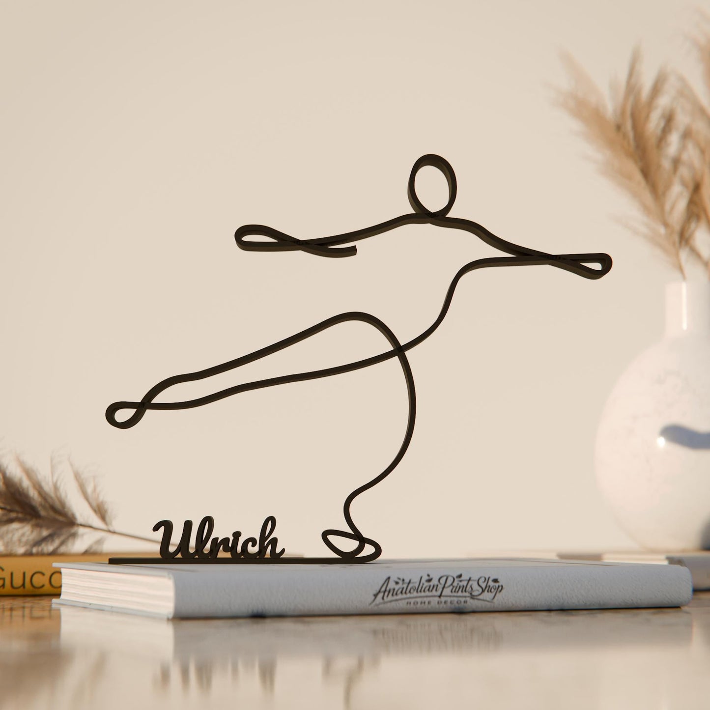 Anatolian Gift BoxFigure Skater - Customized Line Art Figure