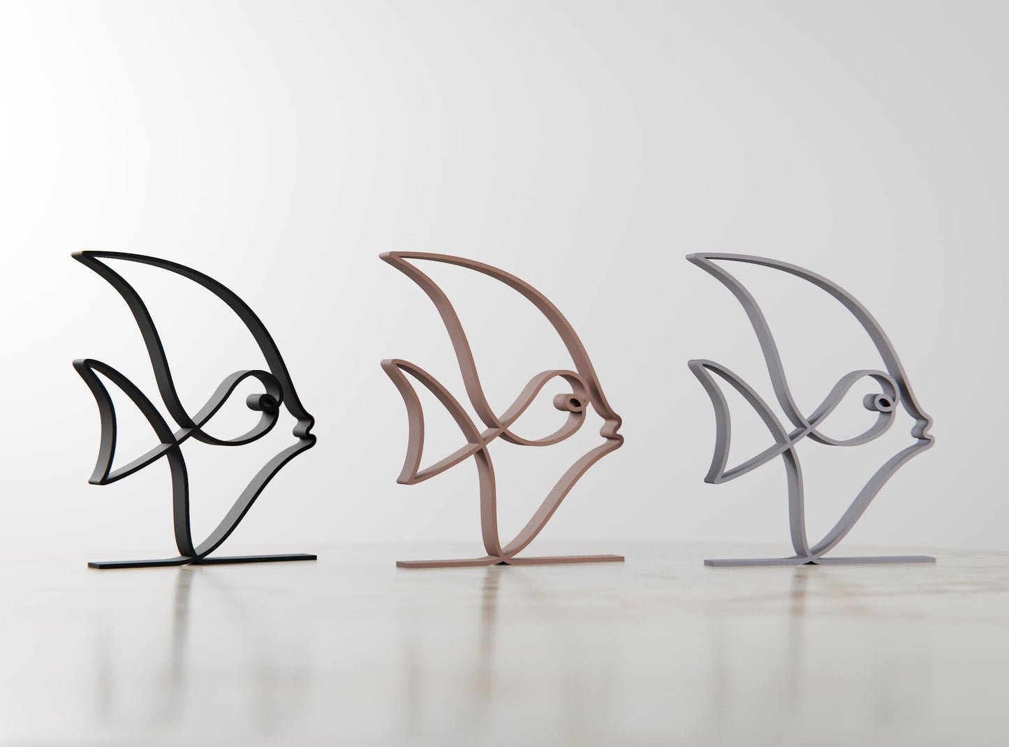 Anatolian Gift BoxFish - Line Art Figure