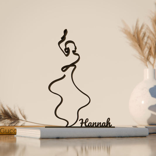 Anatolian Gift BoxFlamenco Dancer - Customized Line Art Figure