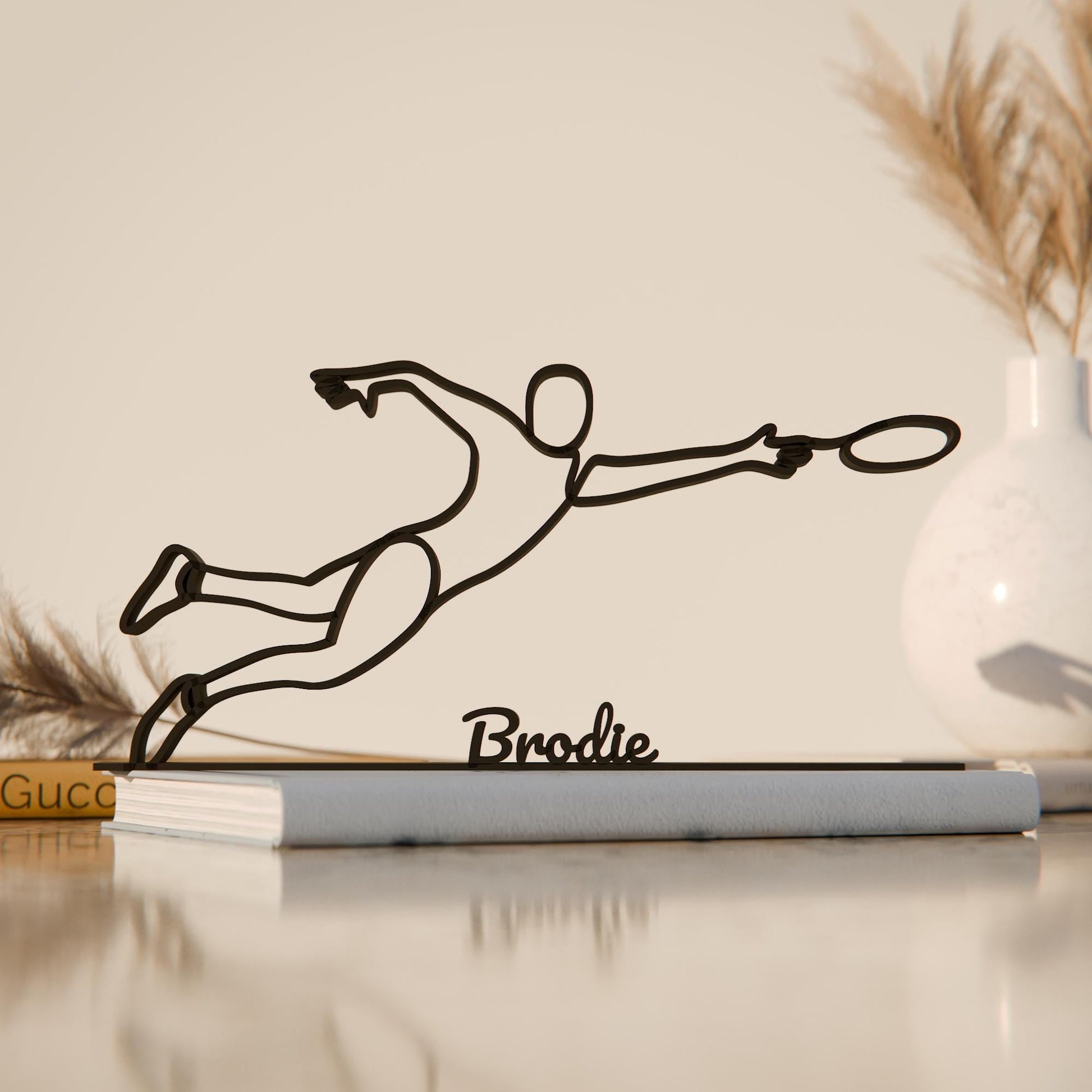 Anatolian Gift BoxFrisbee Player 02 - Customized Line Art Figure
