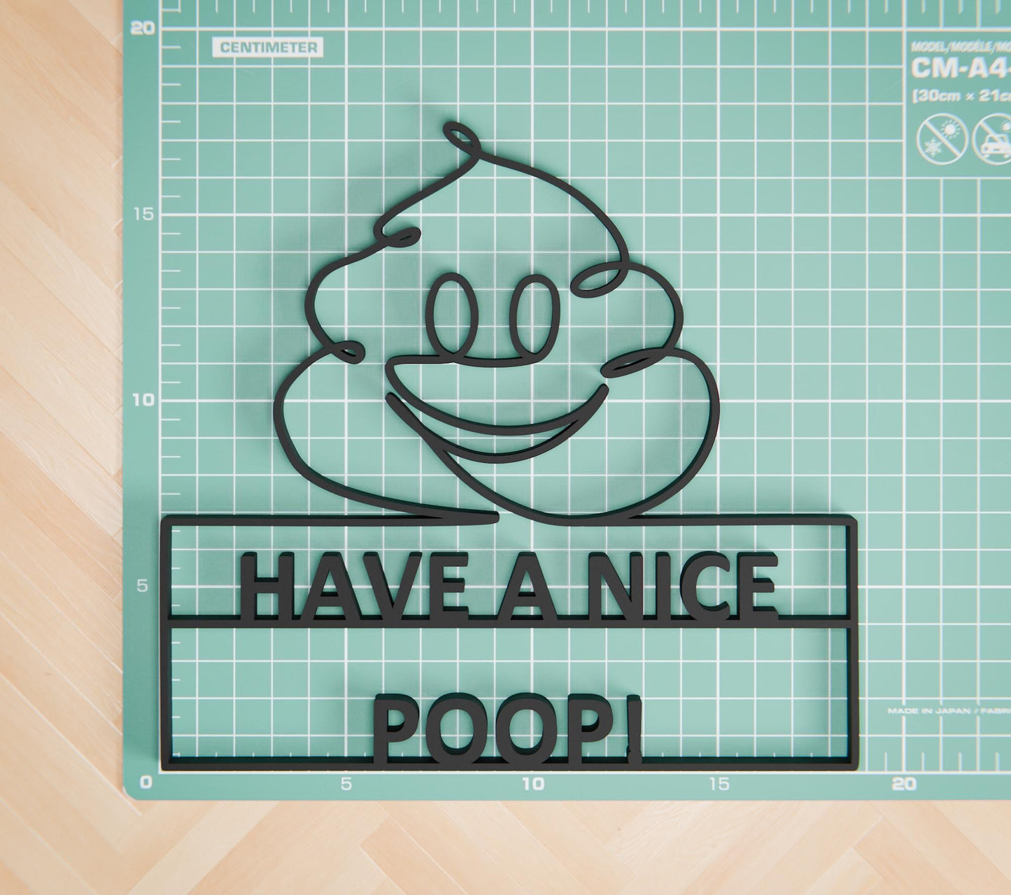 Anatolian Gift BoxFunny Toilet Sign - Customized Line Art Figure