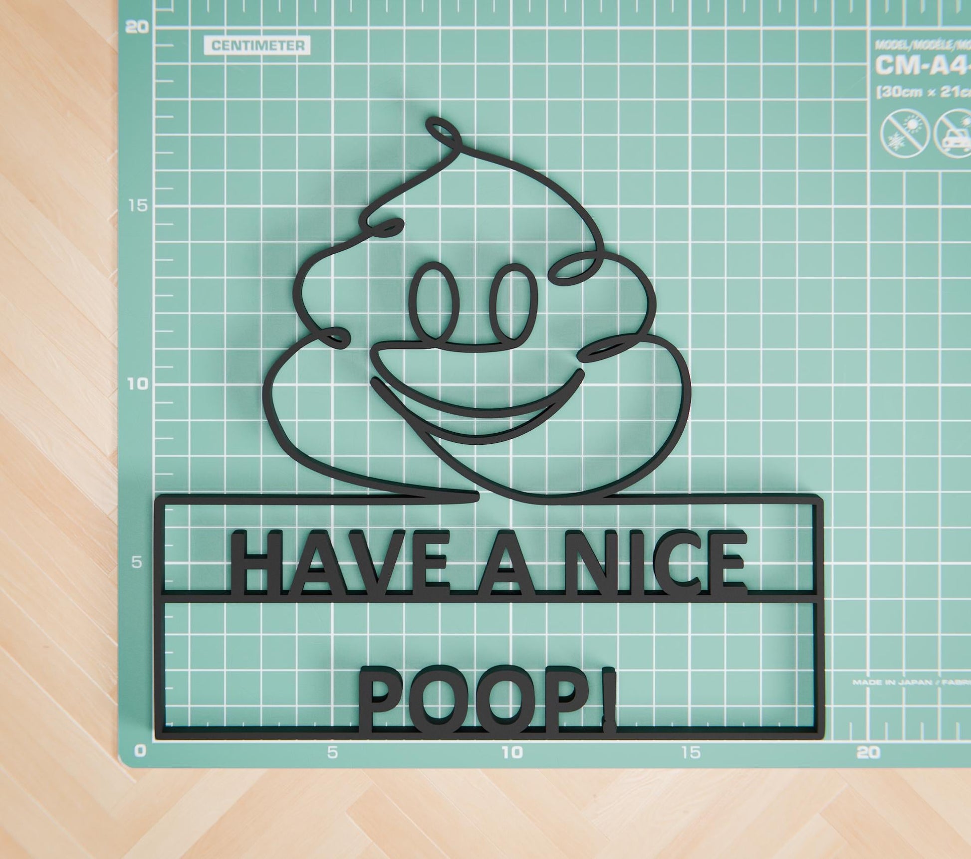 Anatolian Gift BoxFunny Toilet Sign - Customized Line Art Figure