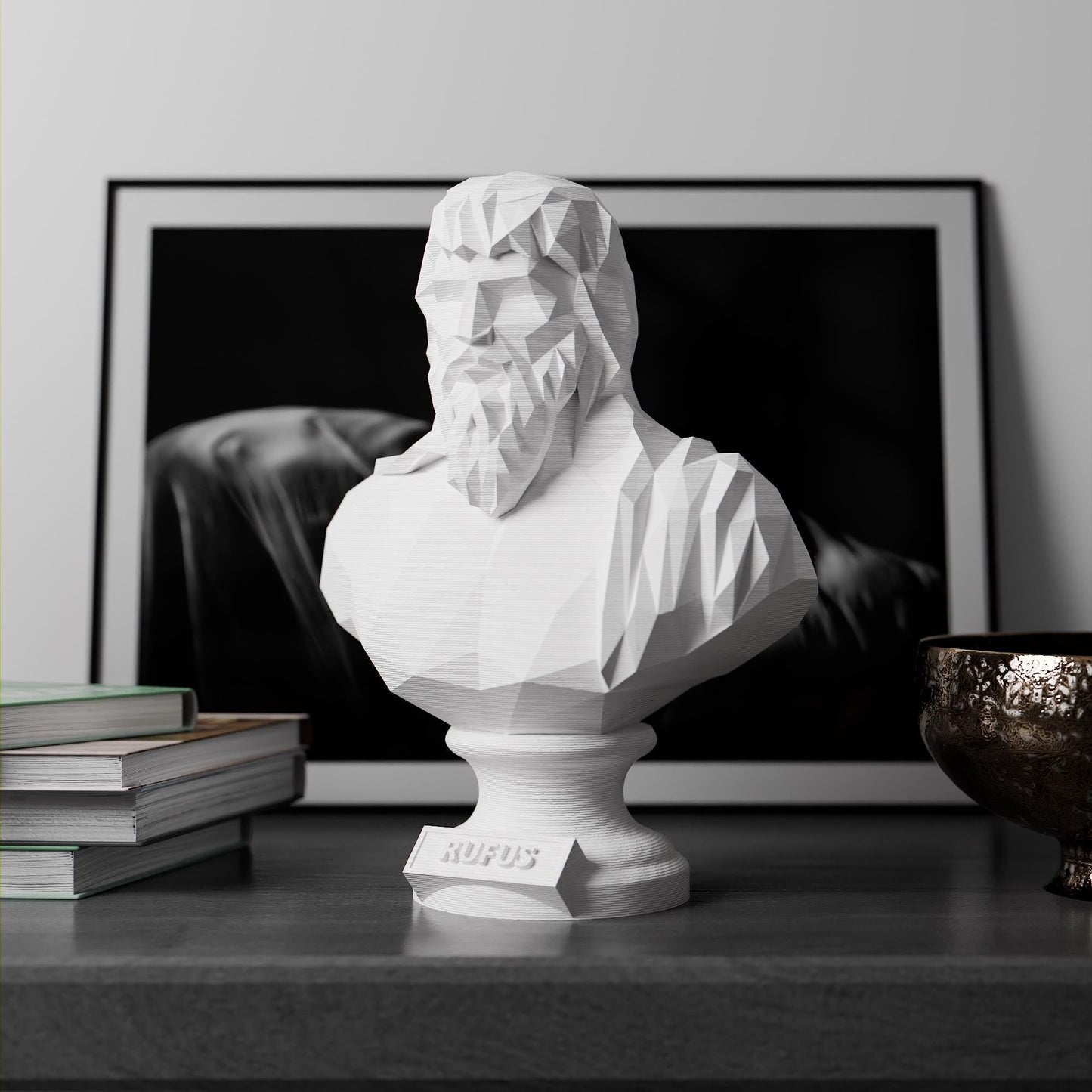 Anatolian Gift BoxGaius Musonius Rufus - Low Poly Bust