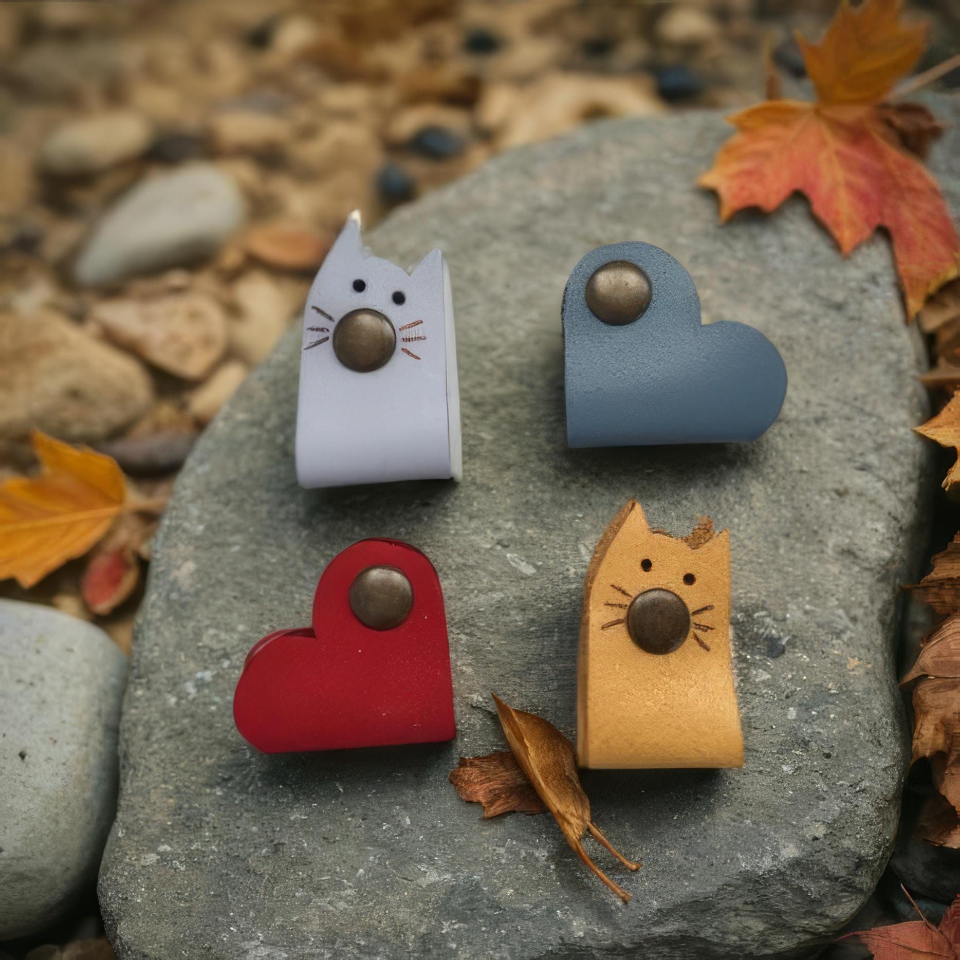 Anatolian Gift BoxGenuine Leather cat lovers cable, cord holder | Cat lover gift, Genuine Leather organizer, earbud holder, hostess gifts, earphone holder