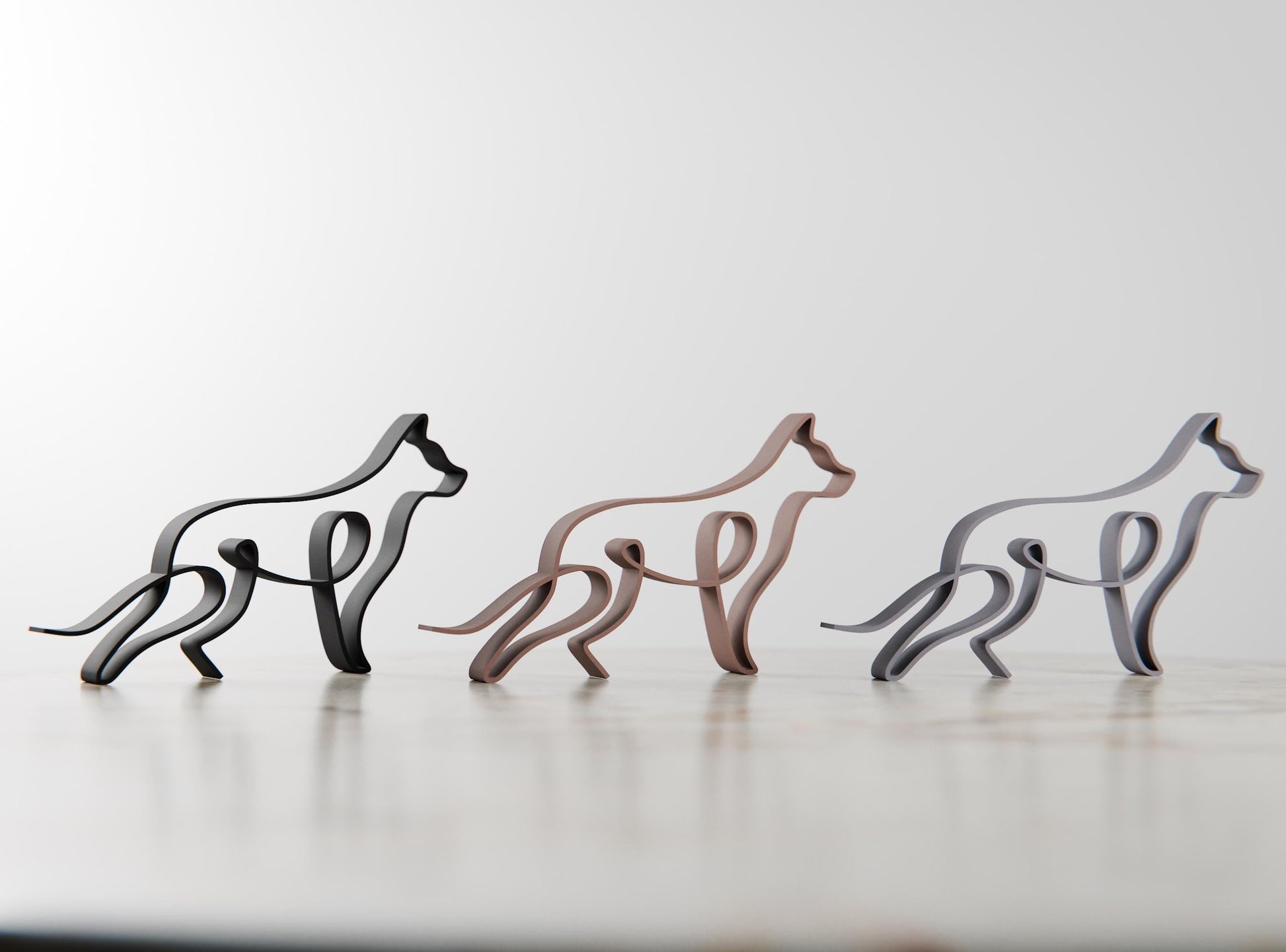 Anatolian Gift BoxGerman Shepherd Dog 82 - Line Art Figure