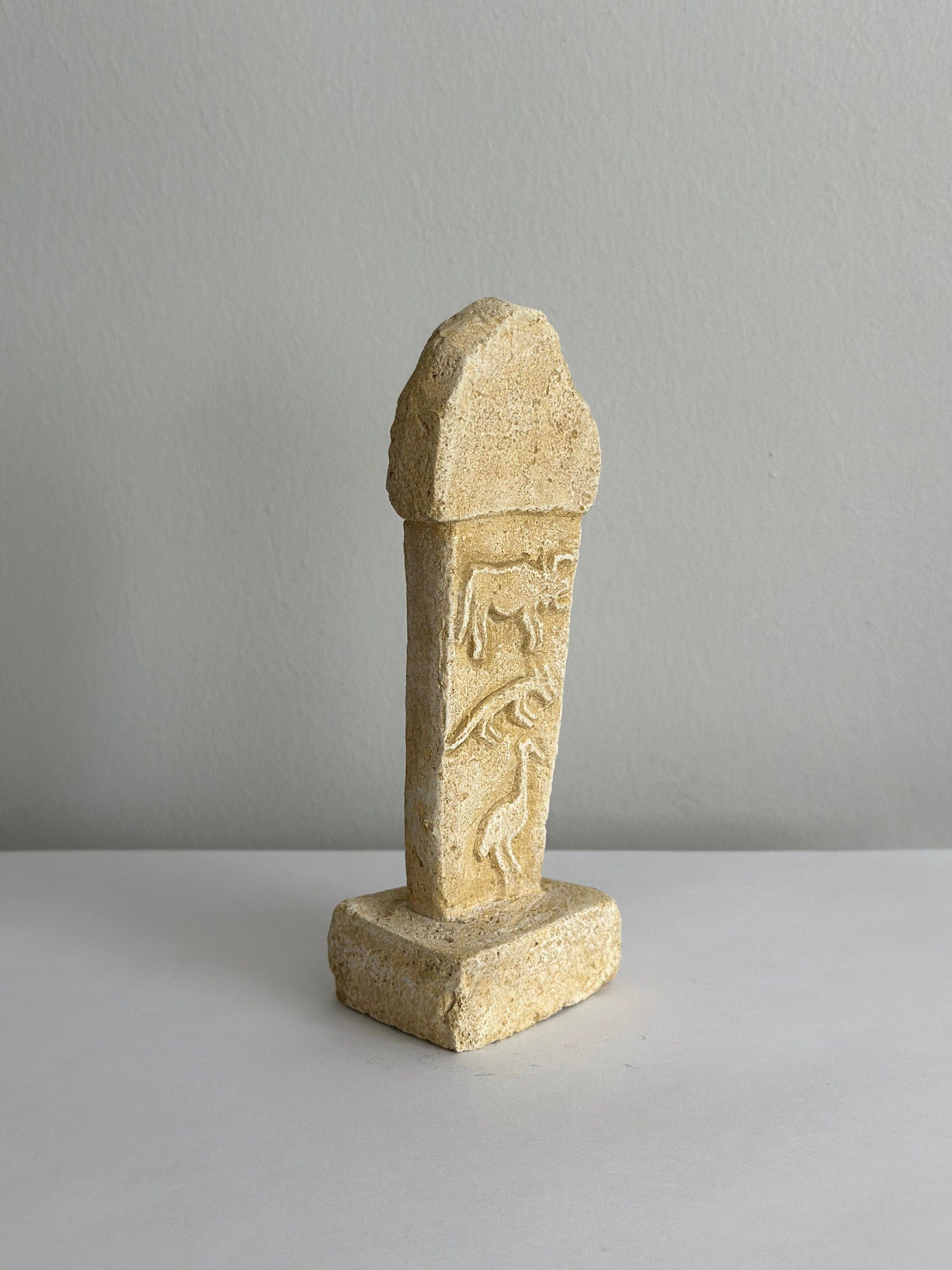 Anatolian Gift BoxGobeklitepe - Three animals; Pillar 2 in Enclosure A / Netflix Tv Series THE GIFT (ATIYE) Gobeklitepe , Urfa