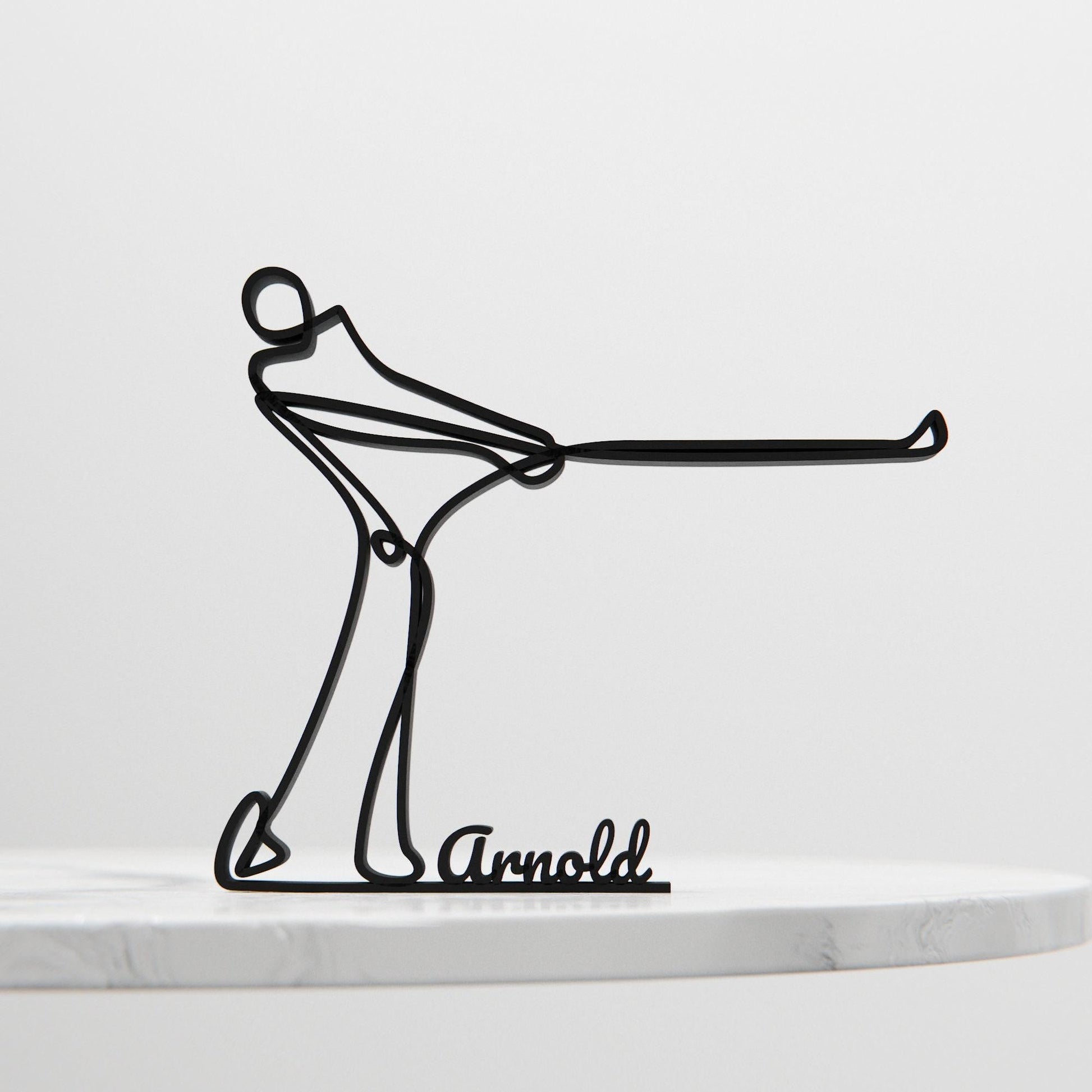 Anatolian Gift BoxGolf Player 02 - Customized Line Art Figure