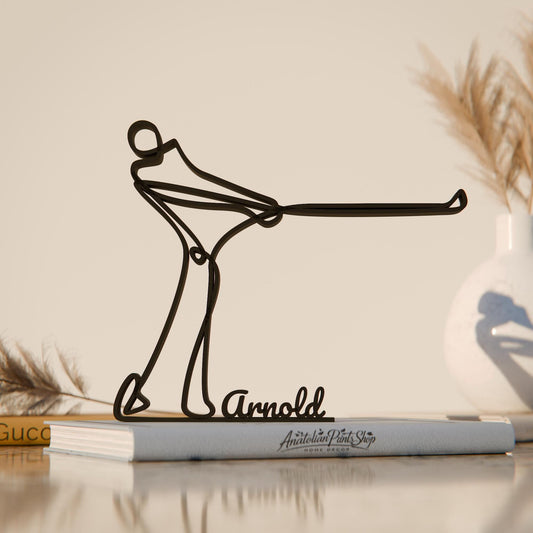 Anatolian Gift BoxGolf Player 02 - Customized Line Art Figure