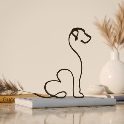 Anatolian Gift BoxGreat Dane Dog 18 - Line Art Figure - 