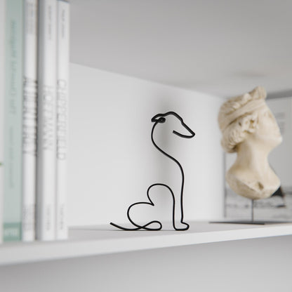 Anatolian Gift BoxGreyhound Dog 10 - Line Art Figure