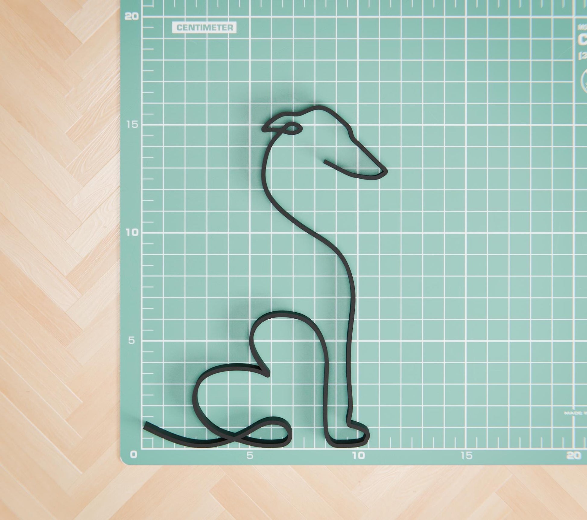 Anatolian Gift BoxGreyhound Dog 10 - Line Art Figure