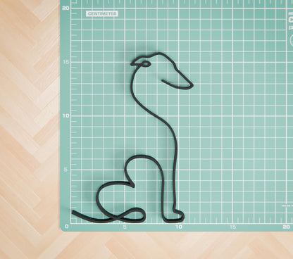 Anatolian Gift BoxGreyhound Dog 10 - Line Art Figure