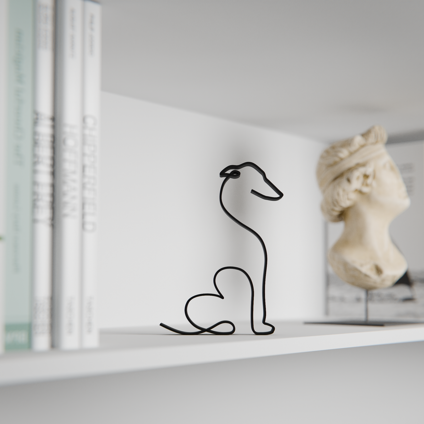 Greyhound Dog 10 - Line Art Figure