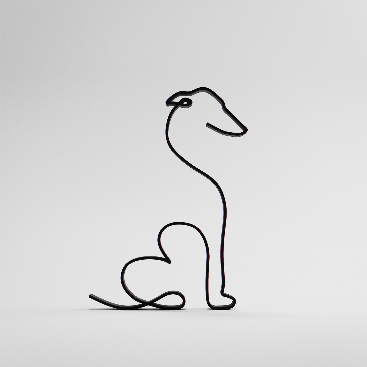 Greyhound Dog 10 - Line Art Figure