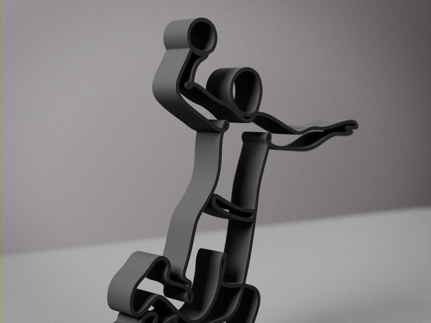 Anatolian Gift BoxHandball Player - Customized Line Art Figure