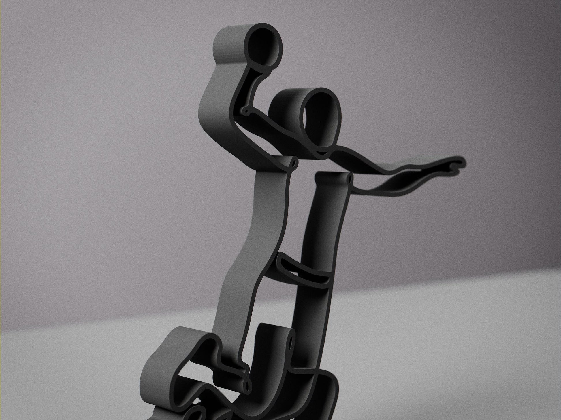 Anatolian Gift BoxHandball Player - Customized Line Art Figure