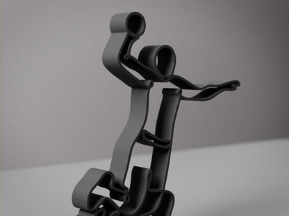 Anatolian Gift BoxHandball Player - Customized Line Art Figure