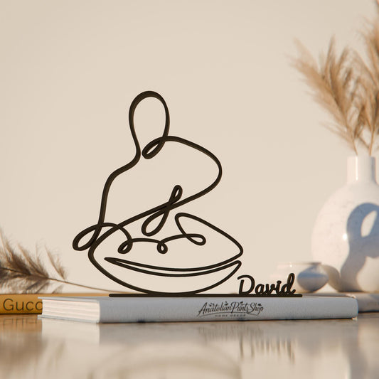 Anatolian Gift BoxHandpan Hang Drummer - Customized Line Art Figure