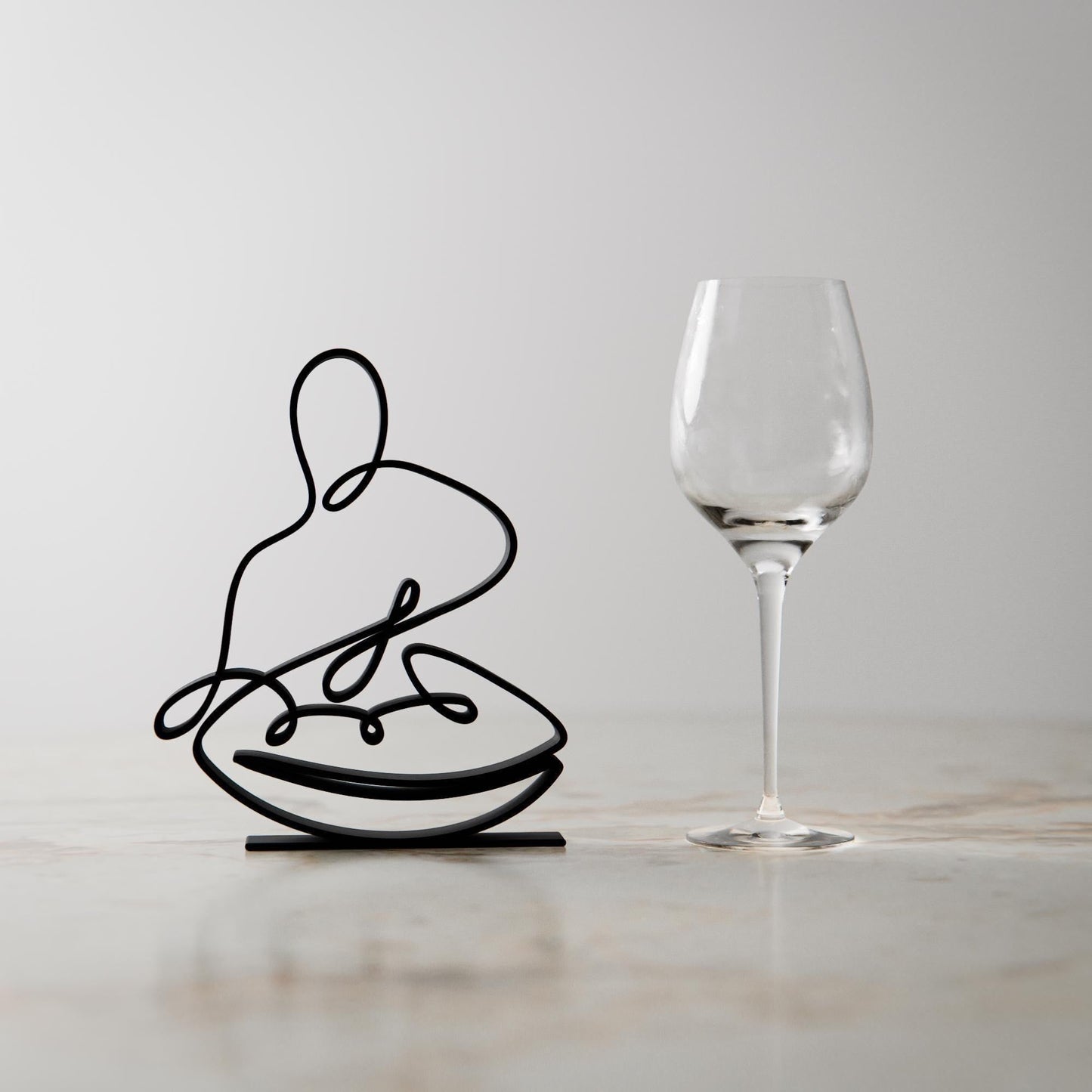 Anatolian Gift BoxHandpan Hang Drummer - Customized Line Art Figure