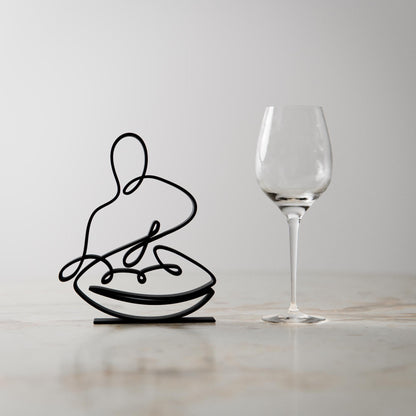 Anatolian Gift BoxHandpan Hang Drummer - Customized Line Art Figure