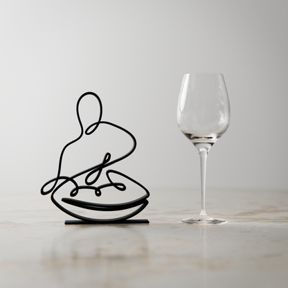 Handpan Hang Drummer - Customized Line Art Figure