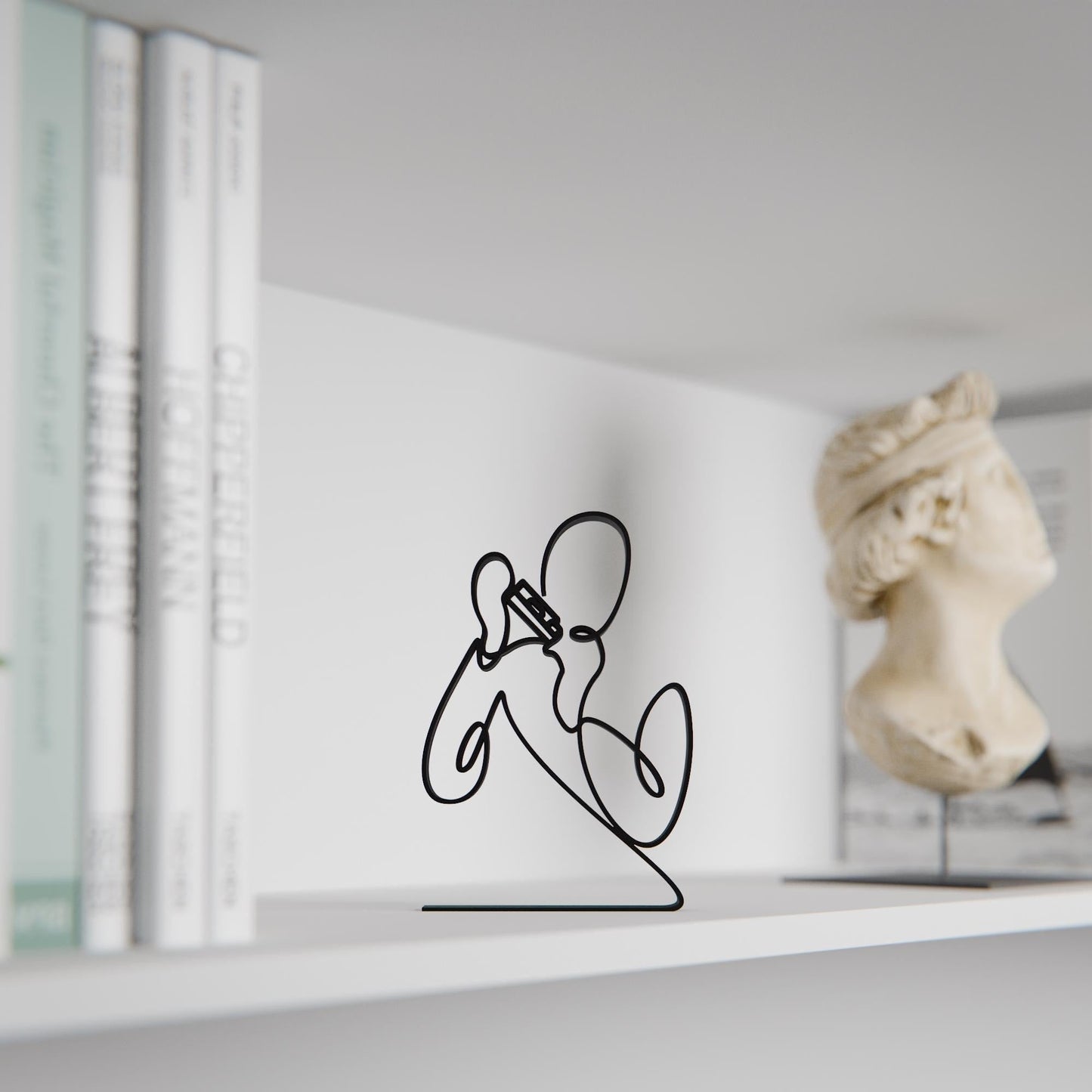 Anatolian Gift BoxHarmonica Player - Customized Line Art Figure