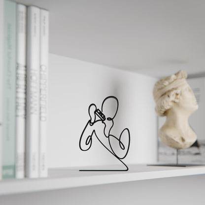 Anatolian Gift BoxHarmonica Player - Customized Line Art Figure