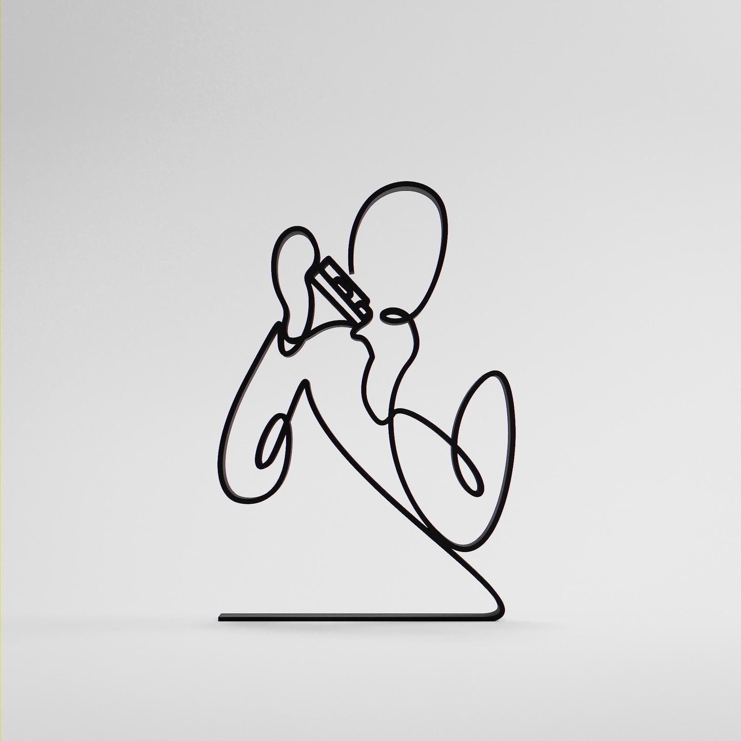 Anatolian Gift BoxHarmonica Player - Customized Line Art Figure