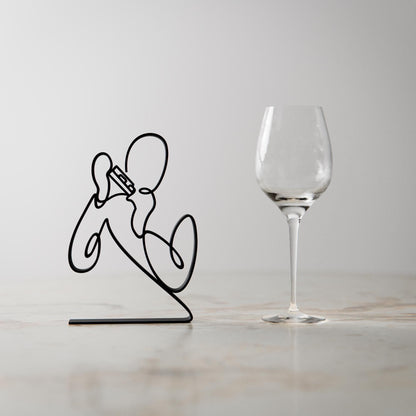 Anatolian Gift BoxHarmonica Player - Customized Line Art Figure