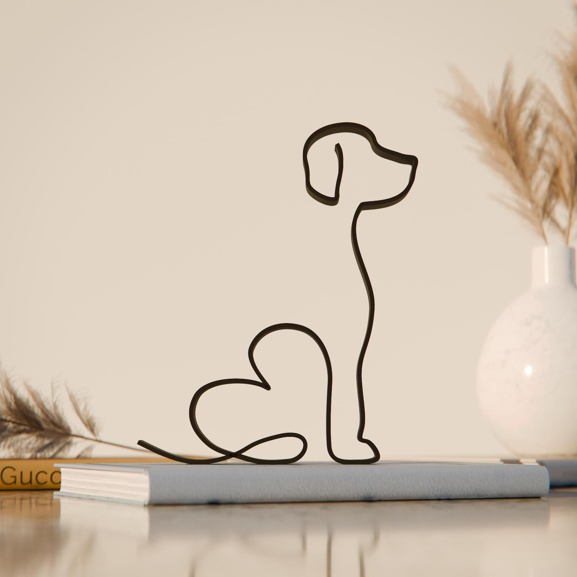 Anatolian Gift BoxHarrier Dog 14 - Line Art Figure