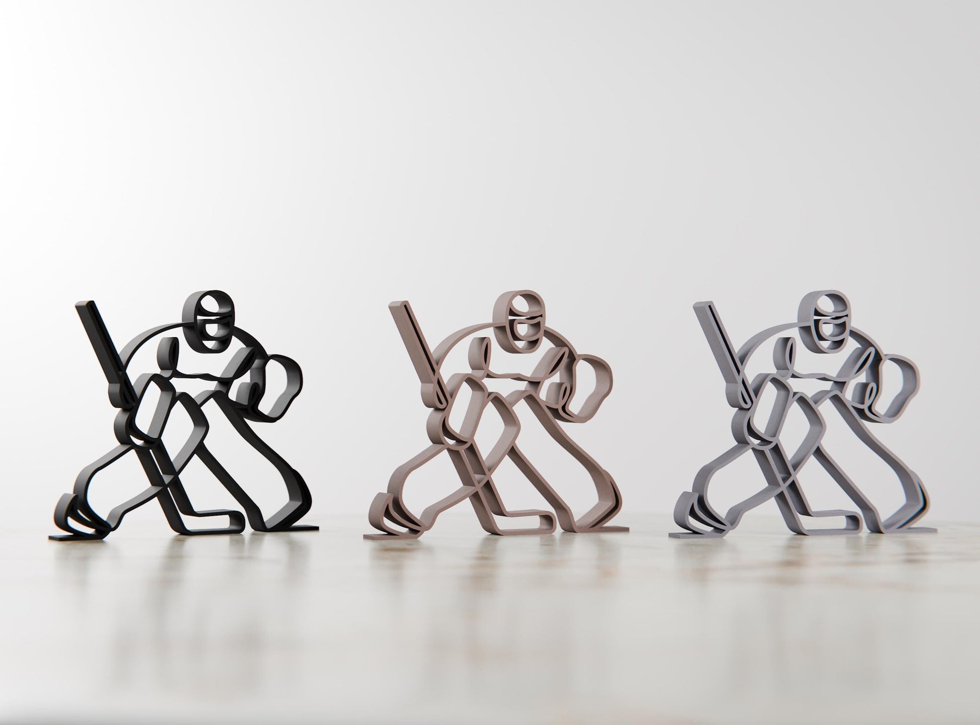 Anatolian Gift BoxHockey Goalie - Customized Line Art Figure